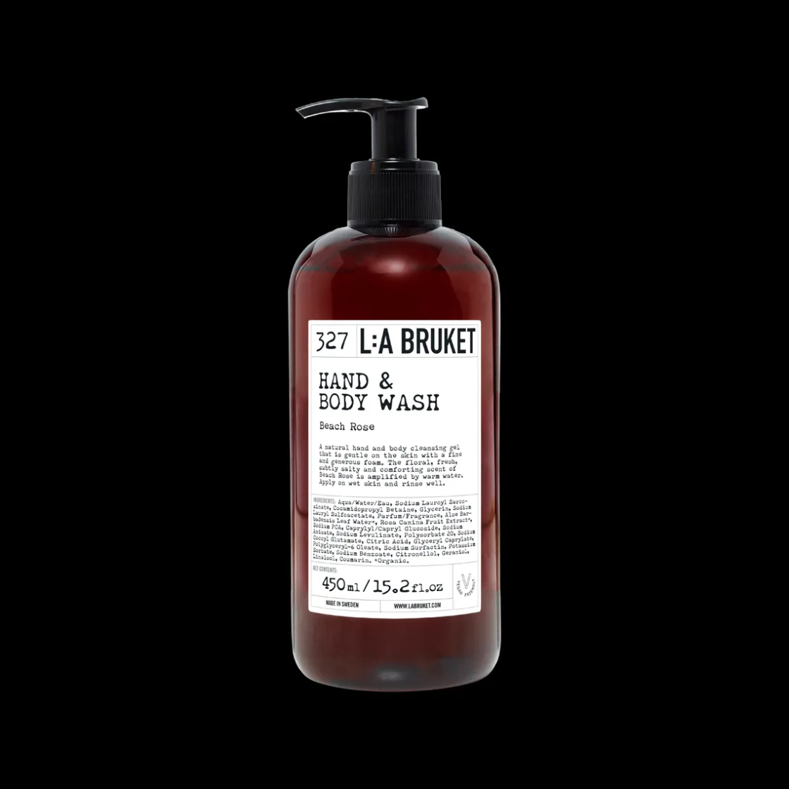 L:a Bruket 327 Beach Rose Hand & Body Wash 450ml Clearance