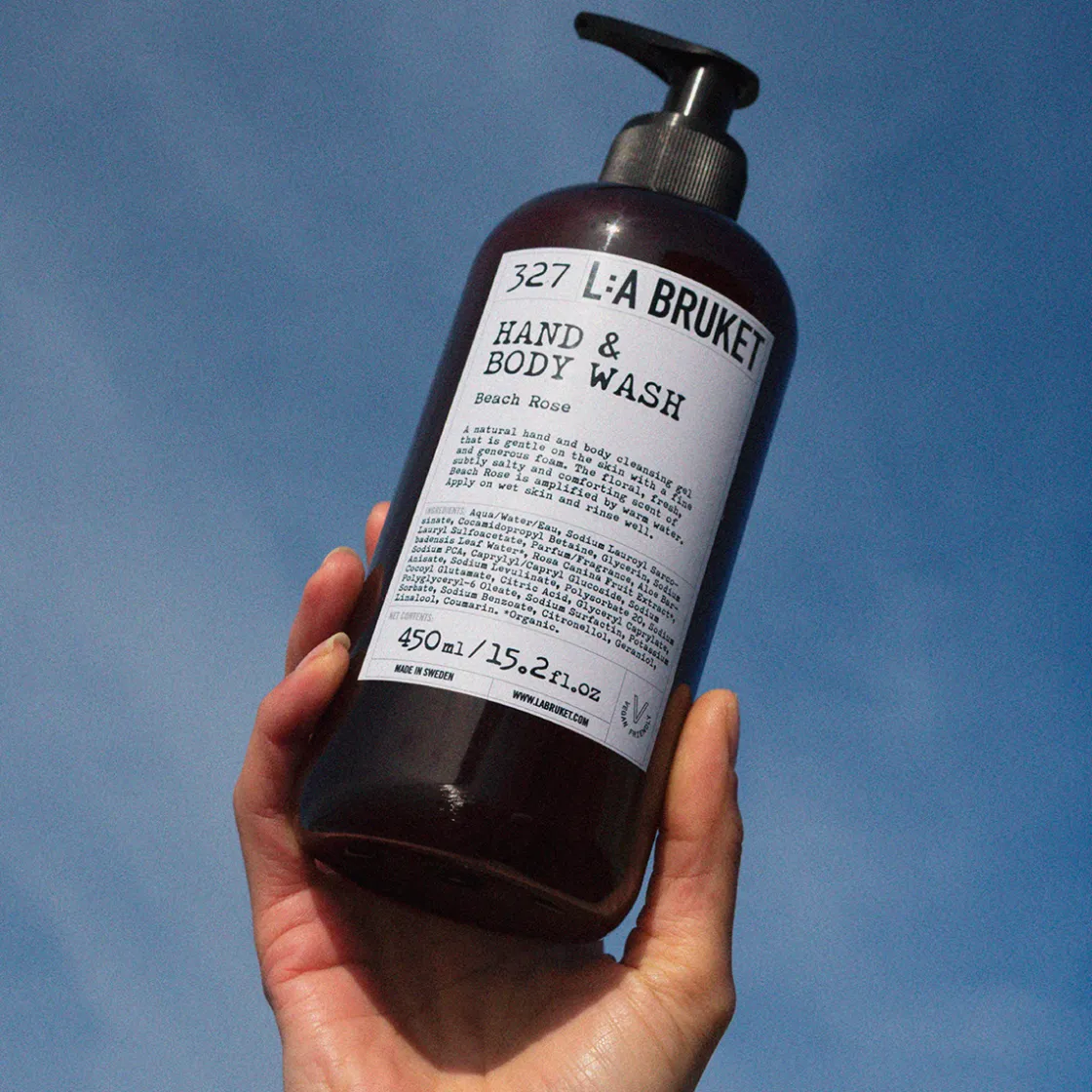 L:a Bruket 327 Beach Rose Hand & Body Wash 450ml Clearance