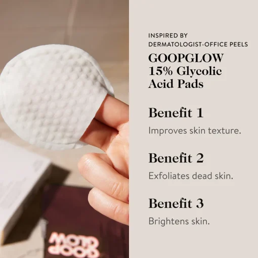 Goop Acid Goop 15% Glycolic Acid Overnight Glow Peel 4PCS Outlet - Schoonheid Creëren