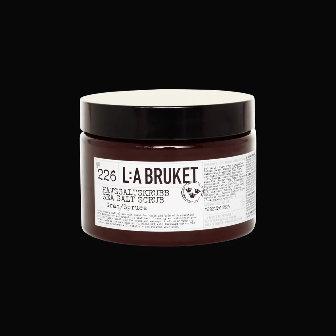 L:a Bruket 226 Sea Salt Scrub Spruce 420gr Clearance