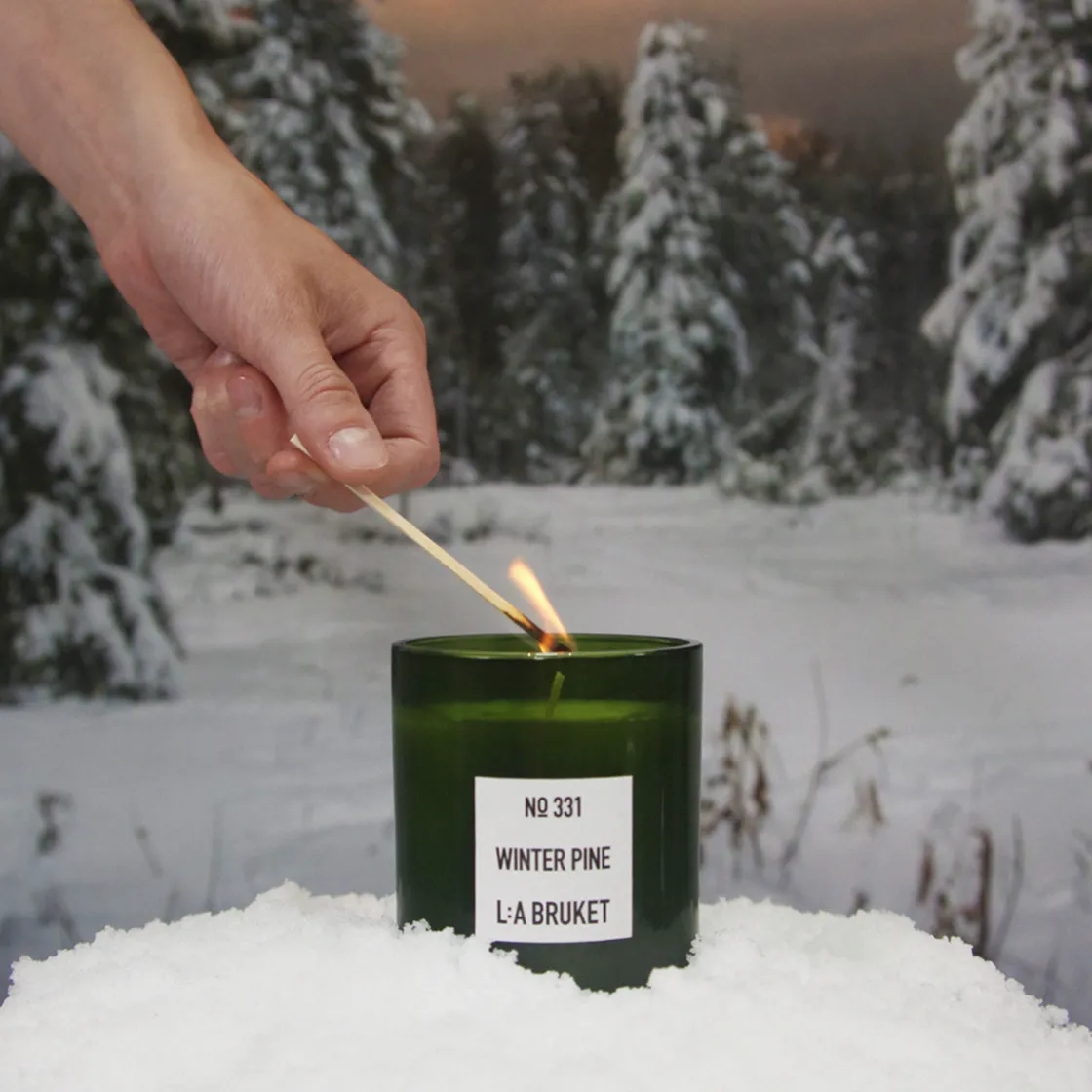 L:a Bruket 331 Winter Pine Candle 260gr Clearance