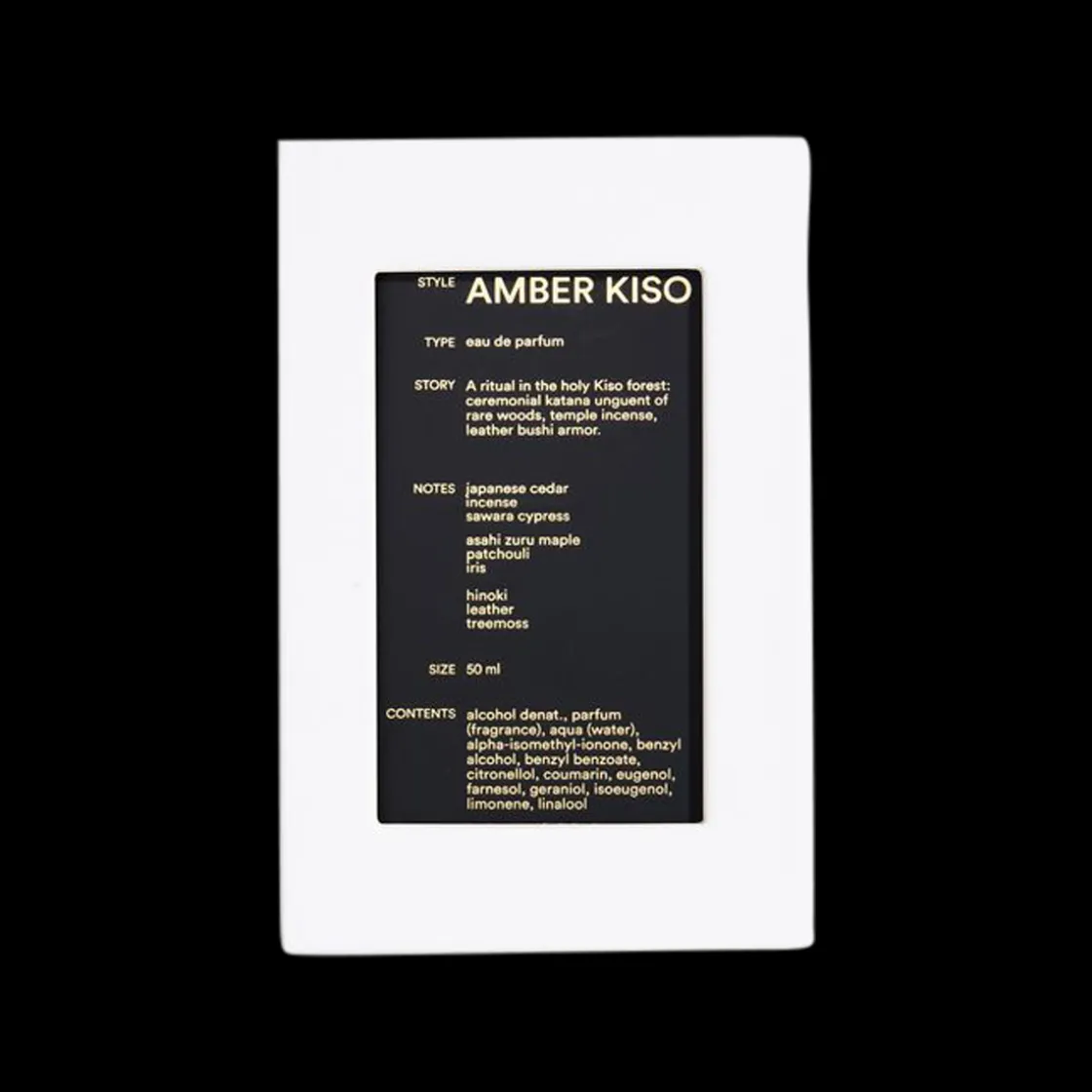 D.S. & DURGA Amber Kiso Eau de Parfum 50ml Outlet