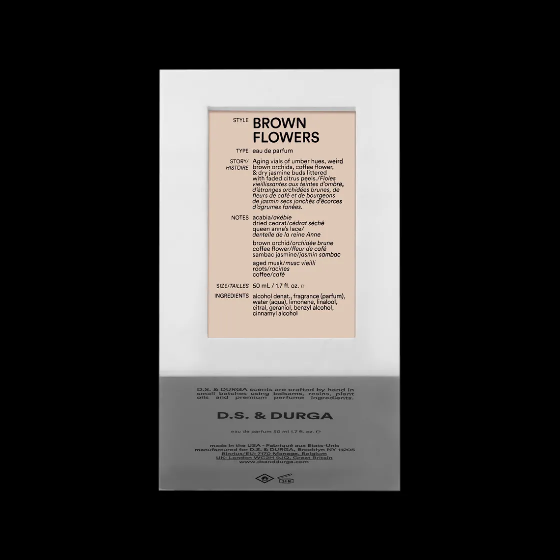 D.S. & DURGA Brown Flowers Eau de Parfum 50ml New