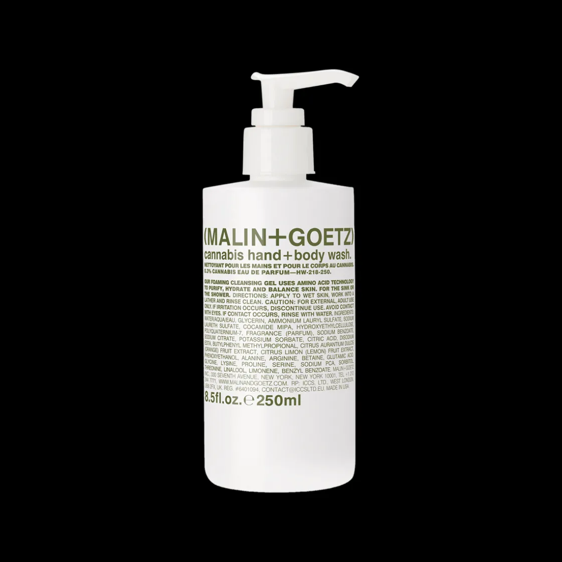 MALIN+GOETZ Cannabis Hand + Body Wash 250ml