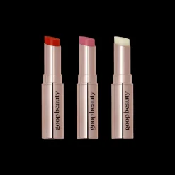 Goop Clean Nourishing Lip Balm Trio Clear/Tomato/Peony Outlet