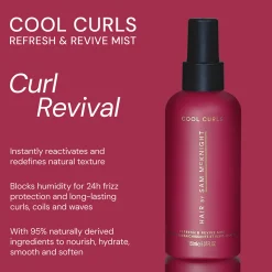 Hair by Sam McKnight Cool Curls Refresh & Revive Mist 150ml New