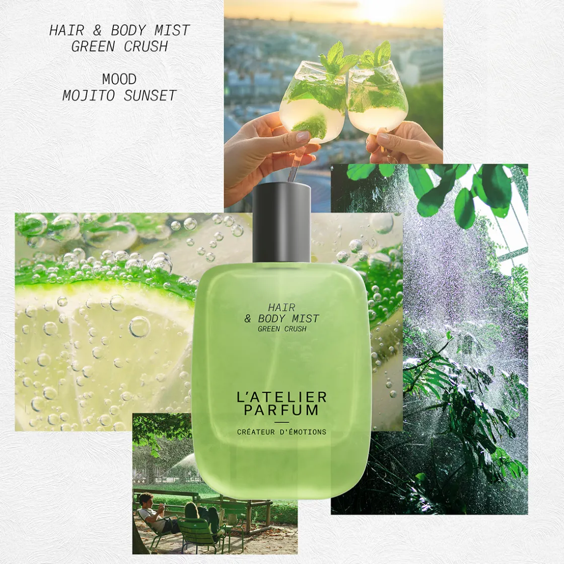 L’atelier Parfum Hair & Body Mist Green Crush 50ml Clearance
