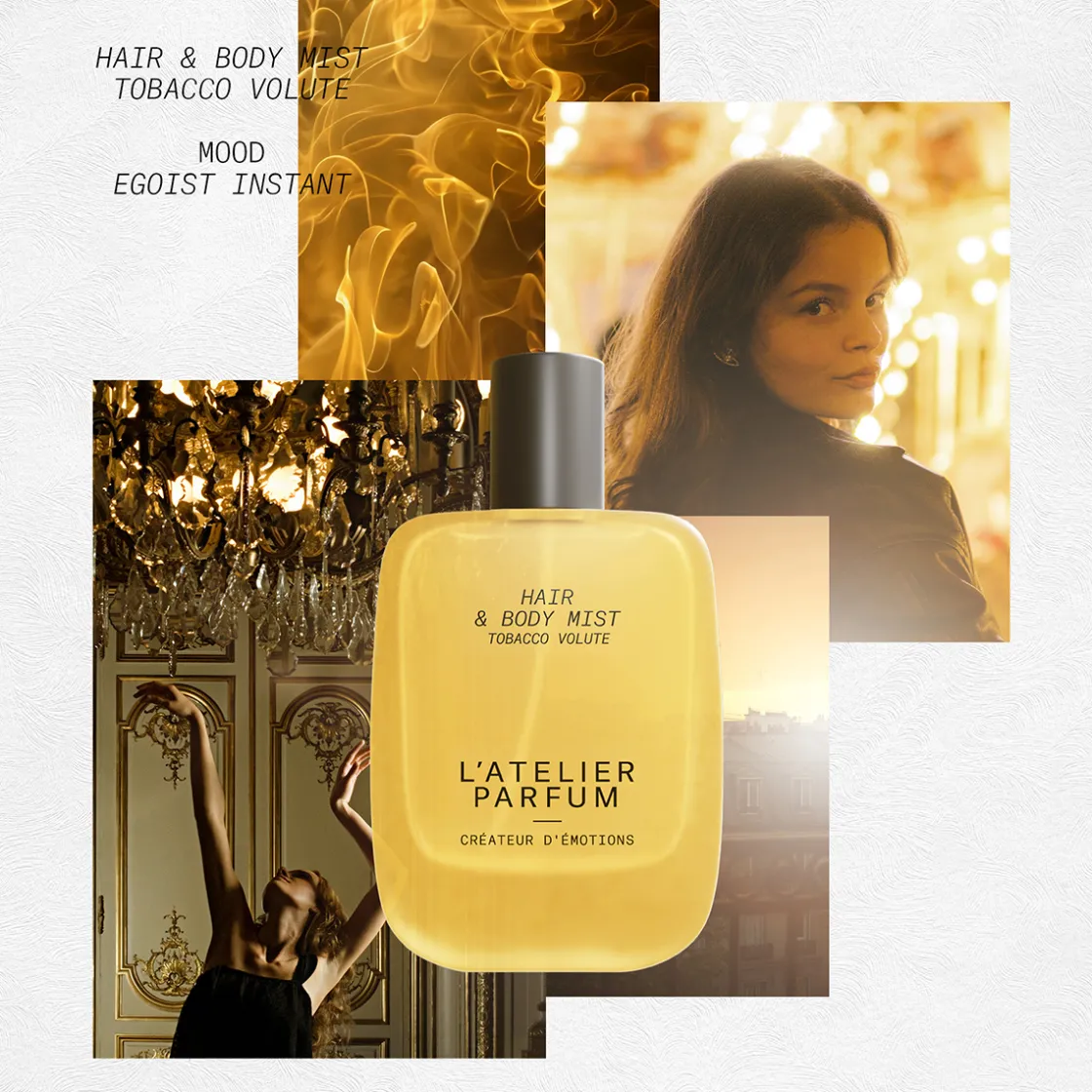 L’atelier Parfum Hair & Body Mist Tobacco Volute 50ml New
