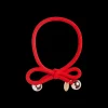 IA BON Hair Tie with Gold Bead Red Discount