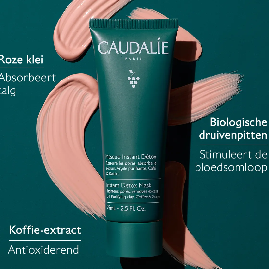 Caudalie Instant Detox Mask 75ml New