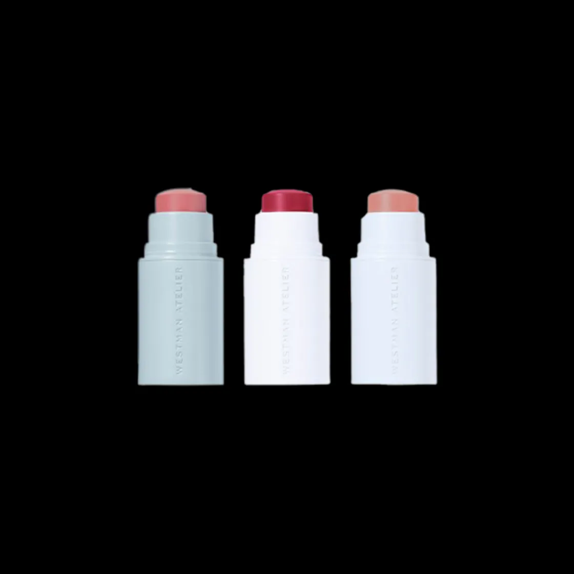 Westman Atelier Petite Baby Cheeks Blush Stick Trio Petal, Jam & Chouchette Hot