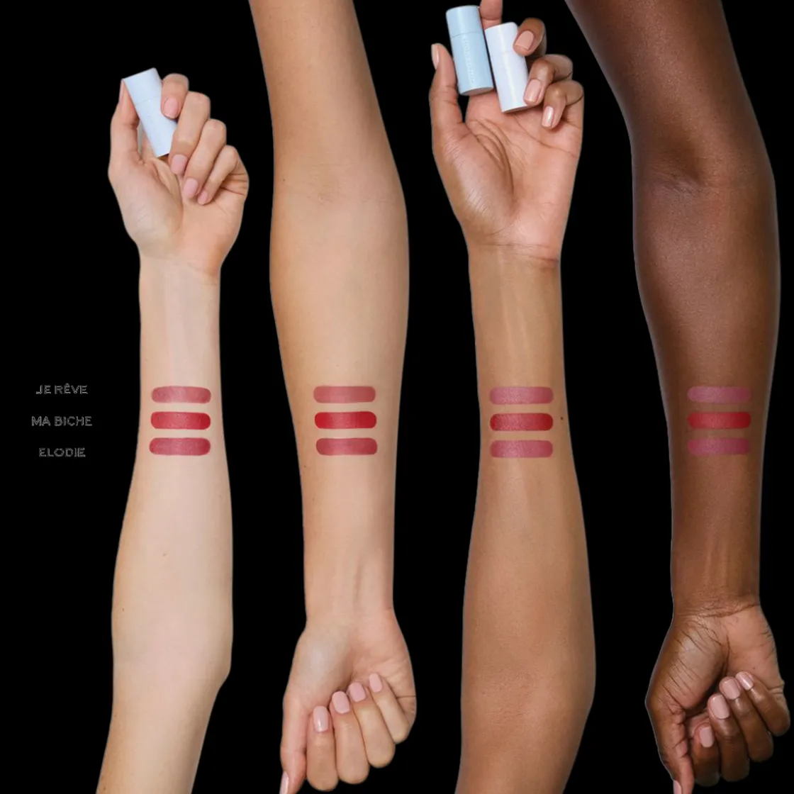 Westman Atelier Petite Lip Suede Matte Lipstick Trio Je Rêve, Elodie, Ma Biche Hot