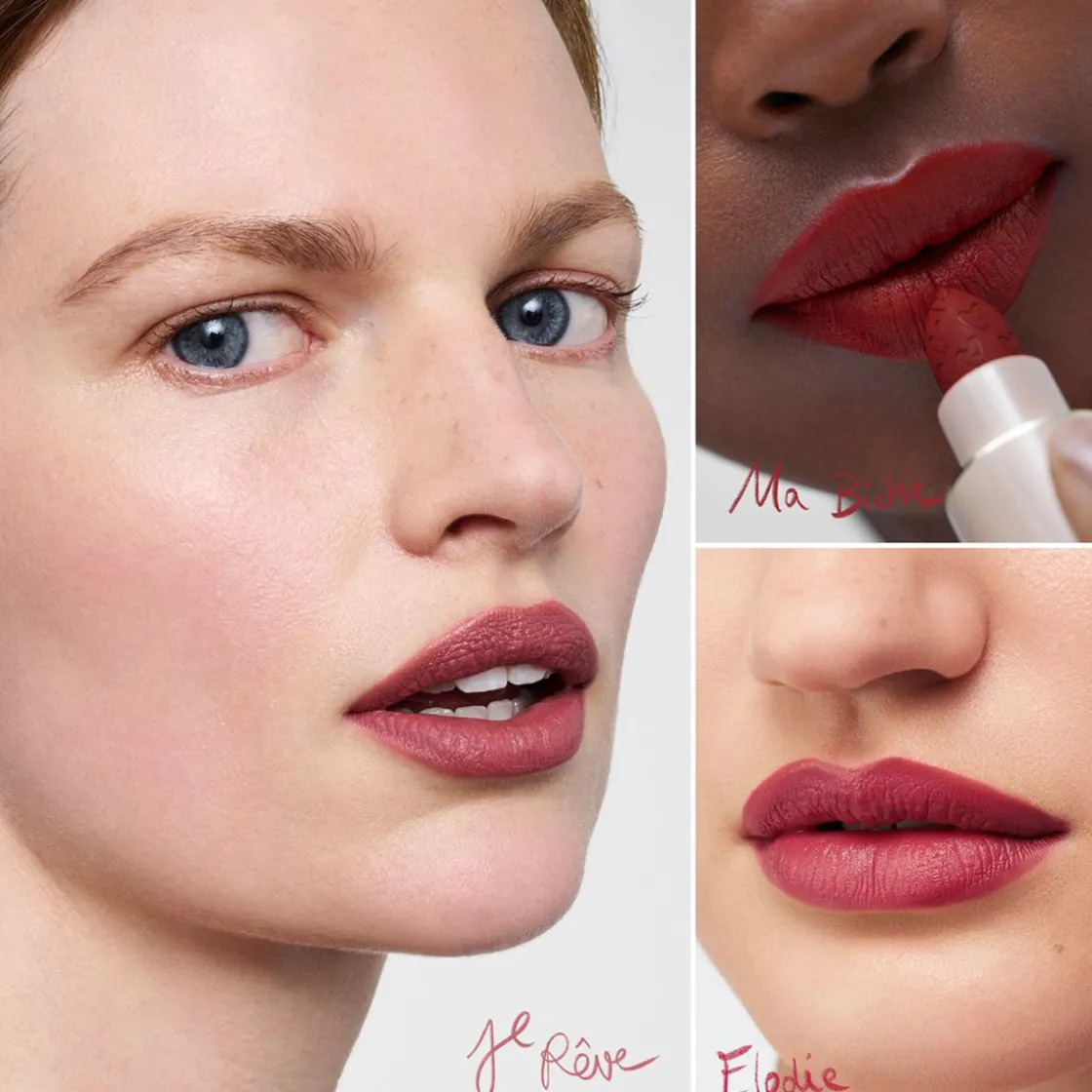 Westman Atelier Petite Lip Suede Matte Lipstick Trio Je Rêve, Elodie, Ma Biche Hot