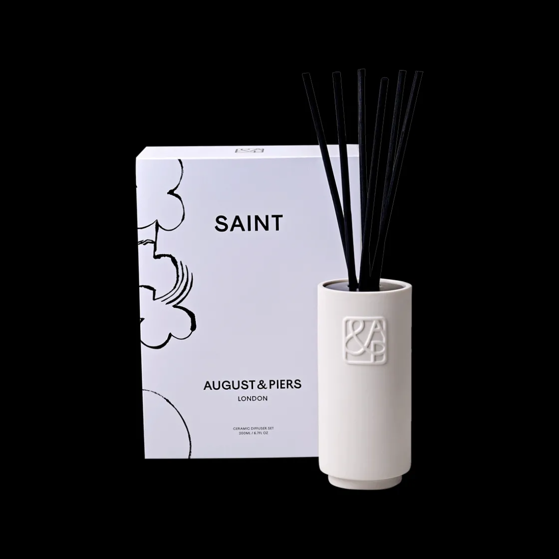 AUGUST&PIERS Saint Ceramic Diffuser Set 200ml Clearance