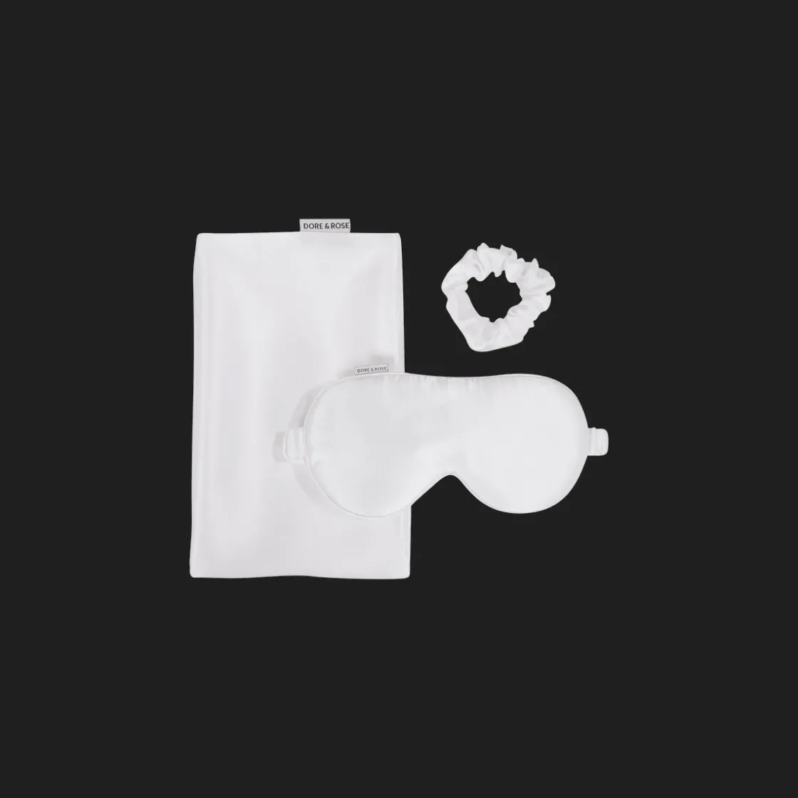 Dore & Rose Silk Sleep Bundle White New
