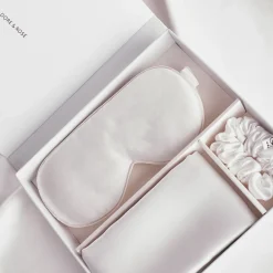 Dore & Rose Silk Sleep Bundle White New
