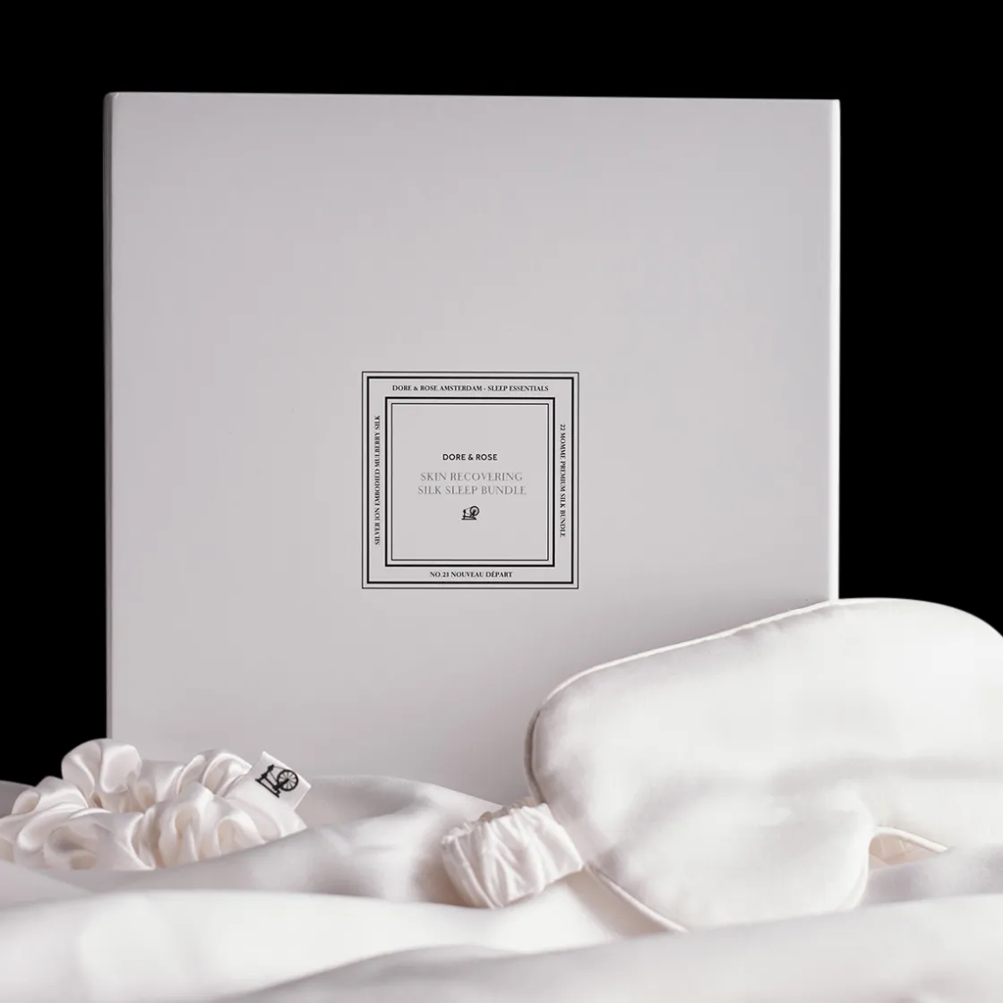 Dore & Rose Silk Sleep Bundle White New