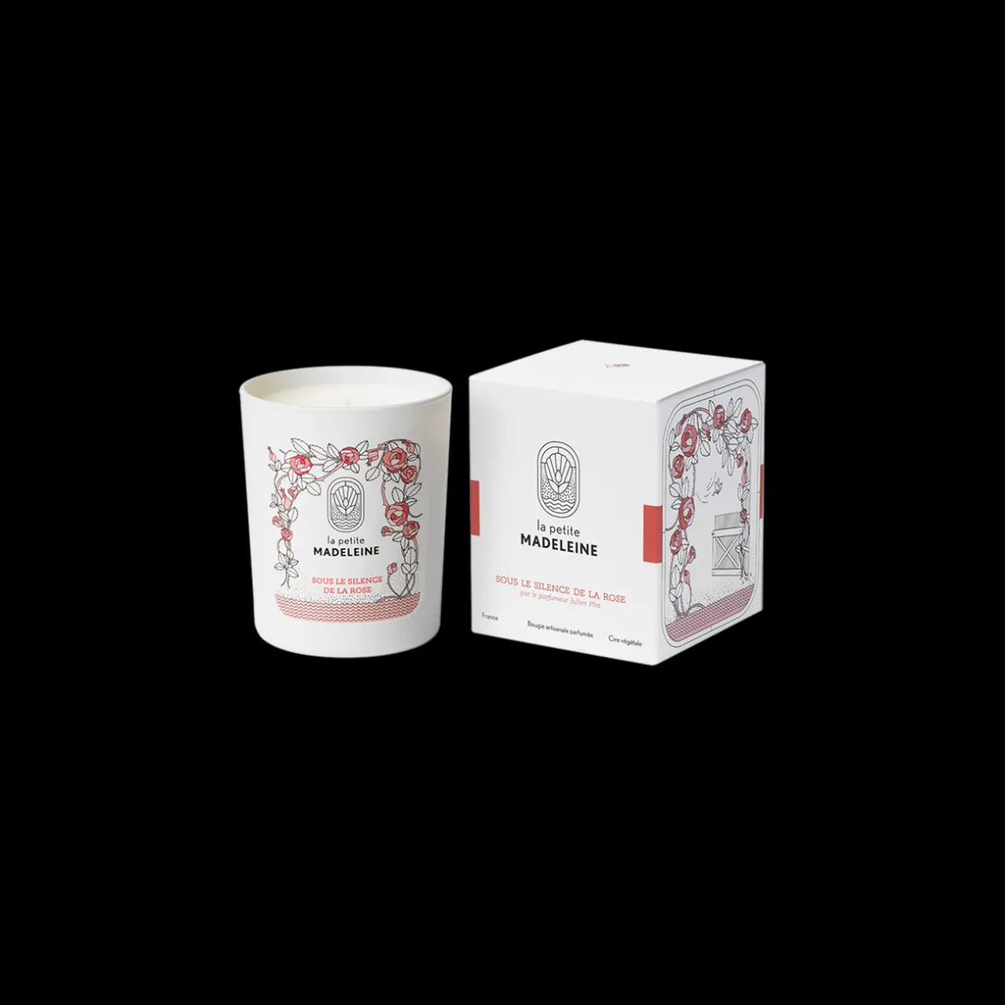 La petite Madeleine Sous le Silence la Rose Scented Candle 180gr Outlet