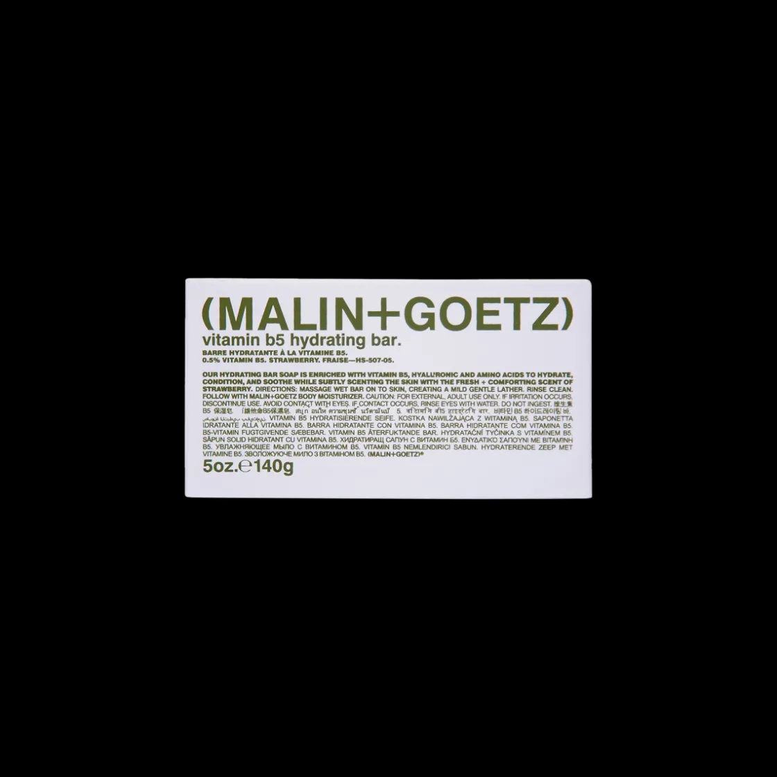 MALIN+GOETZ Strawberry Vitamin B5 Hydrating Bar 140gr Clearance