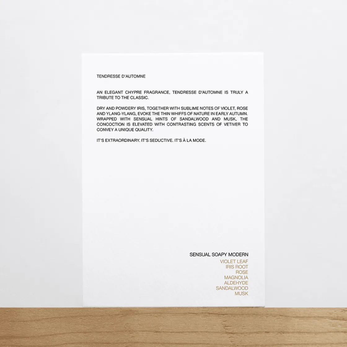 TOBBA Tendresse D'automne Eau de parfum 100ml Clearance