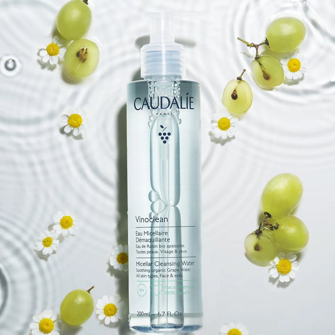 Caudalie Vinoclean Micellar Cleansing Water 200ml Clearance